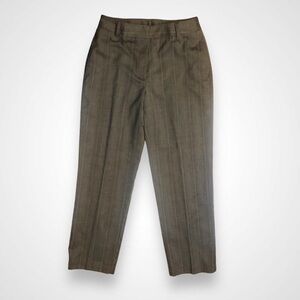 Y2K Corpcore Work Striped Wool Blend Trousers Pants